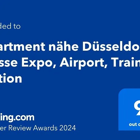 Naehe Duesseldorf Messe Expo, Airport, Train Station Apartmán *
